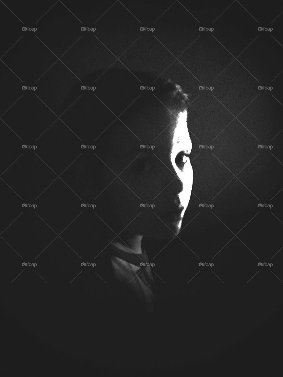 Portrait of my son. Autism Awareness 