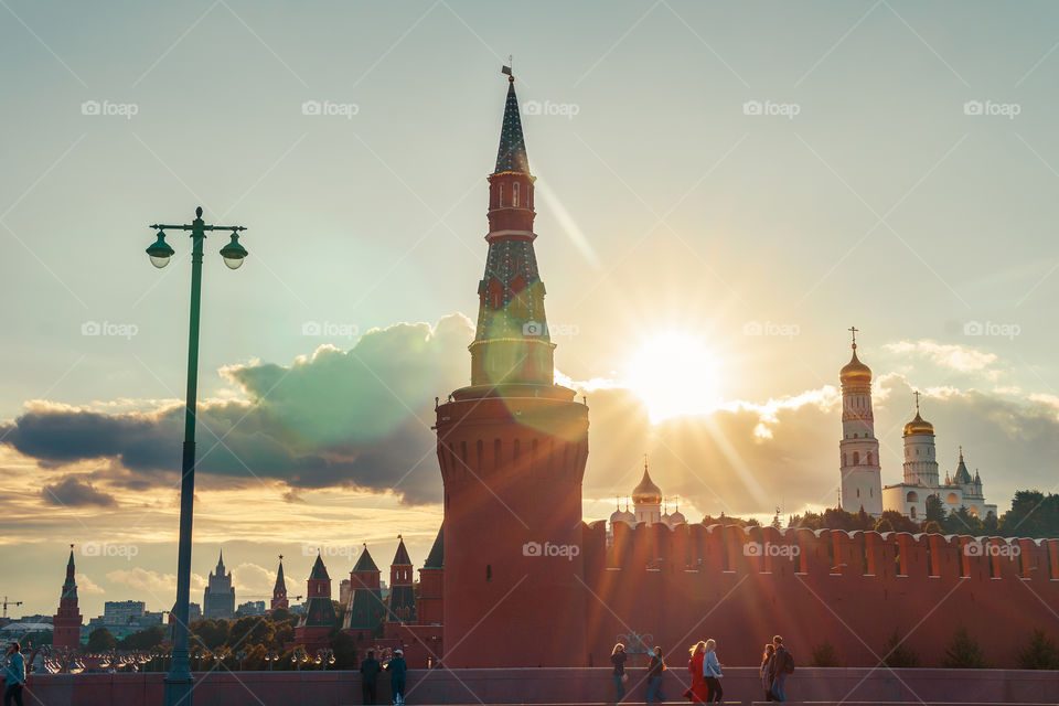 Sunset in Moscow