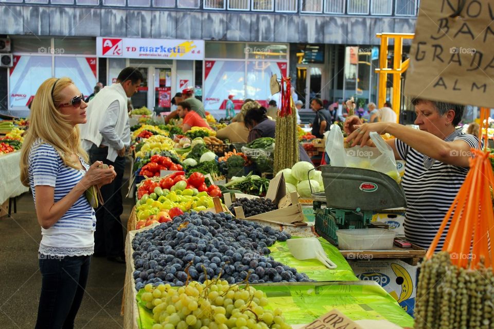 Farmers Market in Sarajevo 