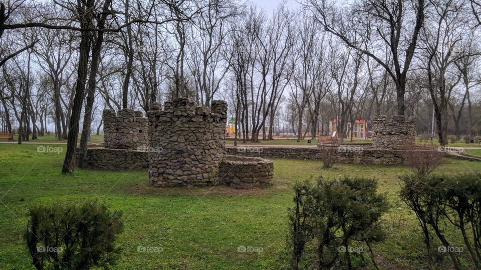 the children's fortress in the park