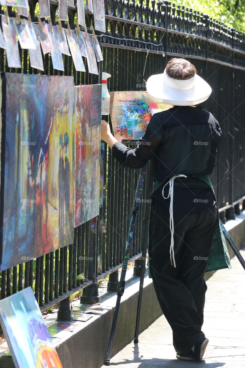 Artist on the Streets of New Orleans 