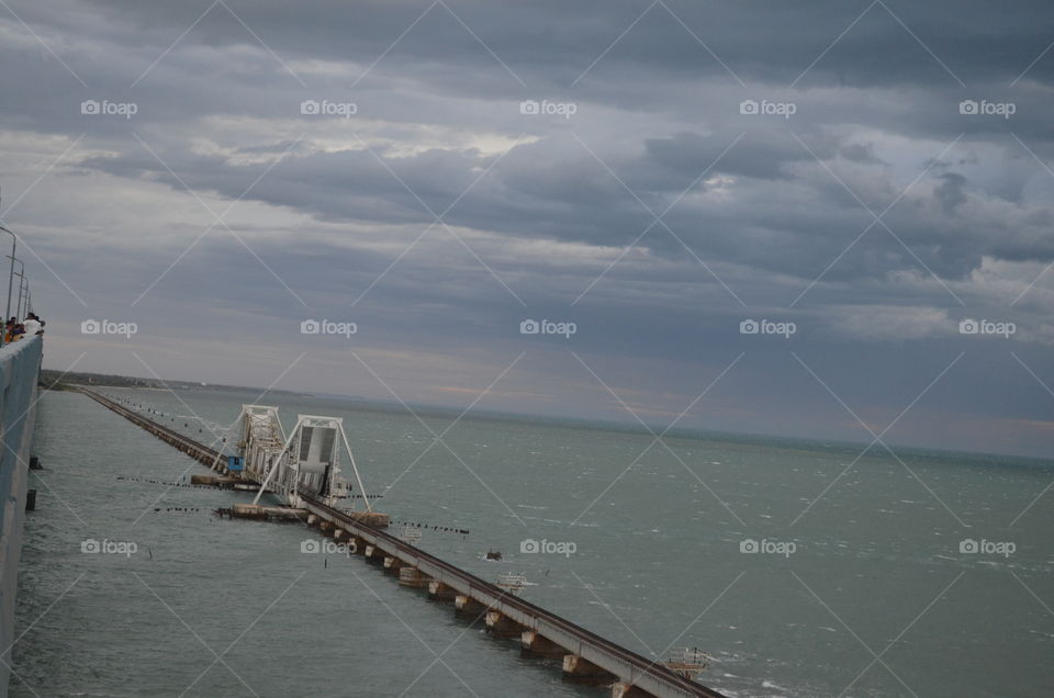 sea bridge in India