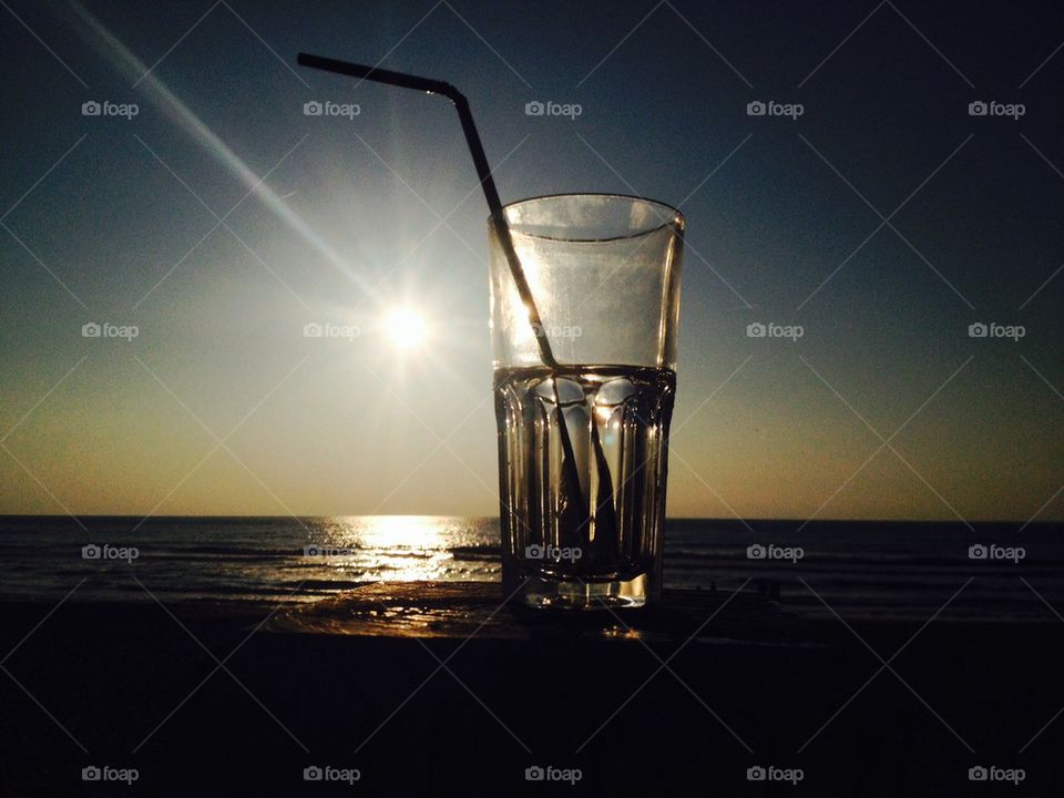 Underwater sun.
Glass of water.