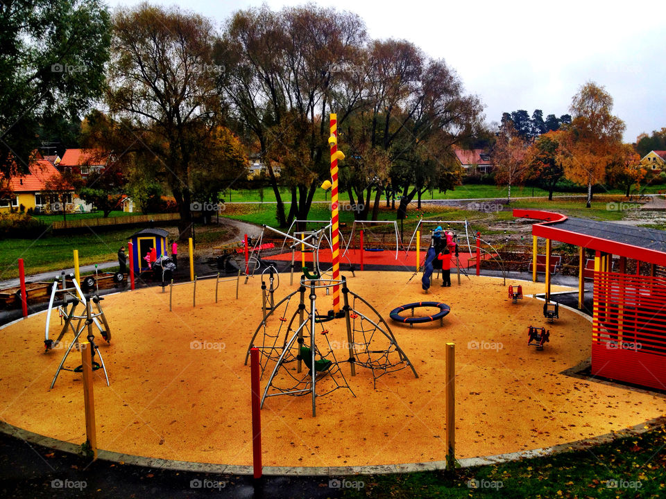 stockholm playground cloudy täby by dymling