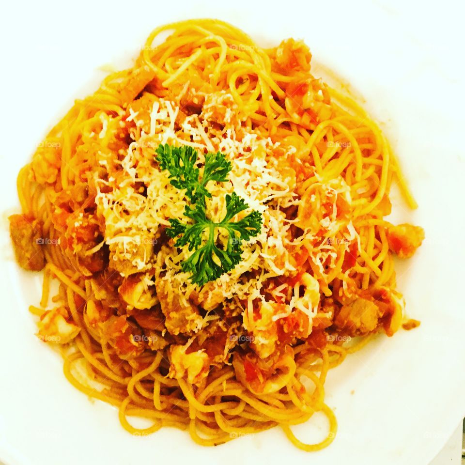 Seafood Spaghetti 