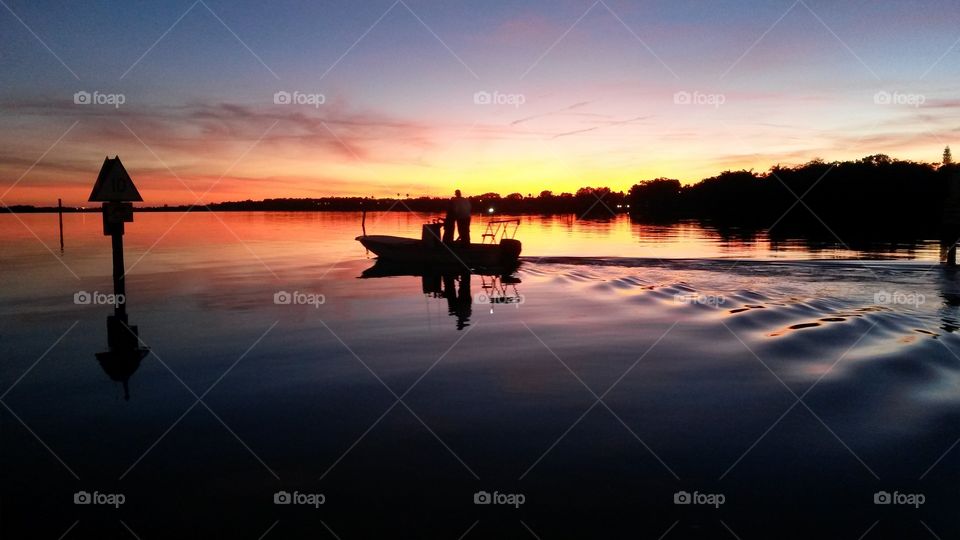 Safety Harbor sunset fishing