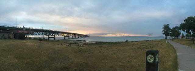 Mackinaw bridge panoramic