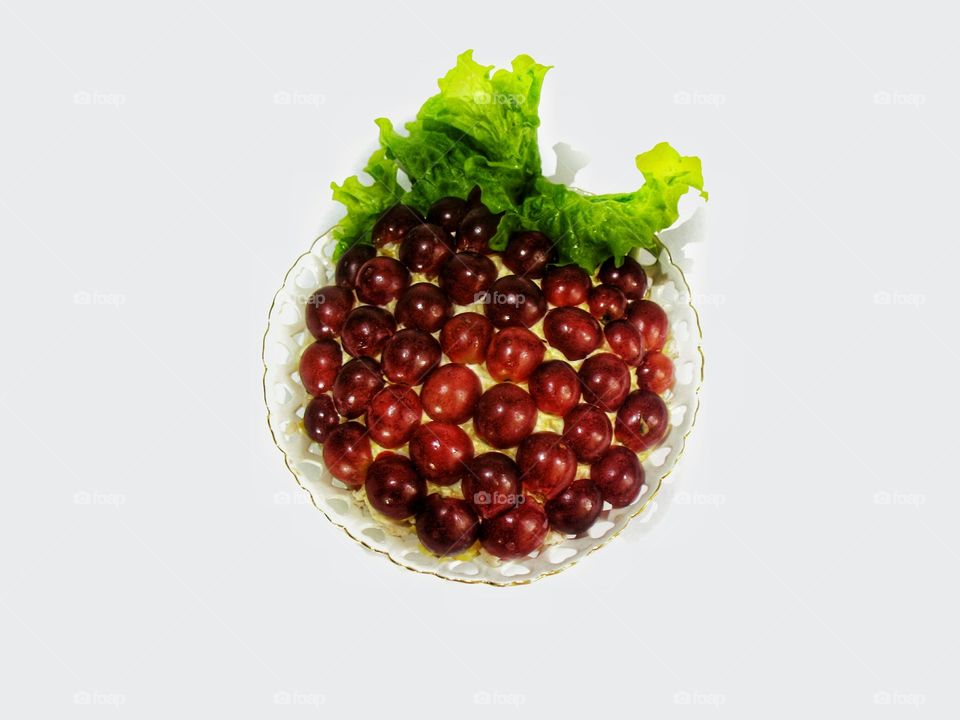 chicken salad with grapes еда салат куриный с виноградом