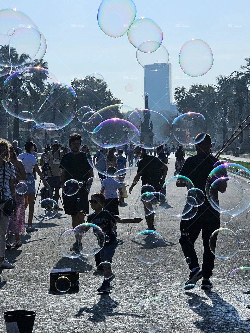 bubbles in Barcelona
