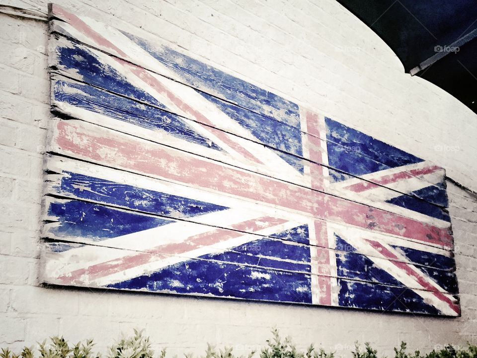 Union Jack Wood Flag . Union Jack Wood Flag 