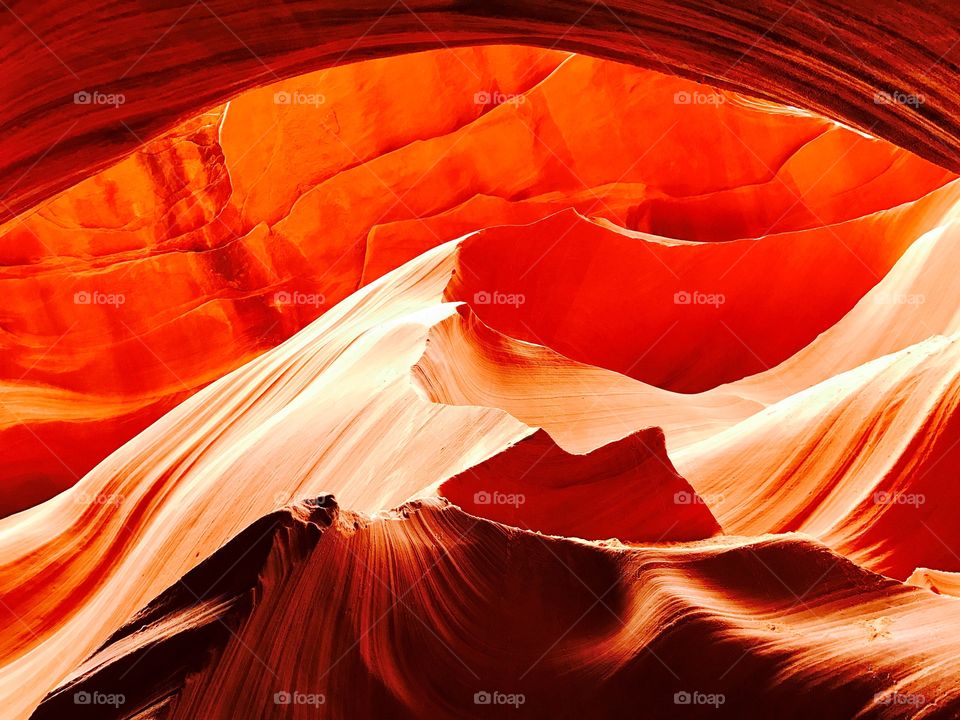 Rock formation in Antelope Canyon, Arizona