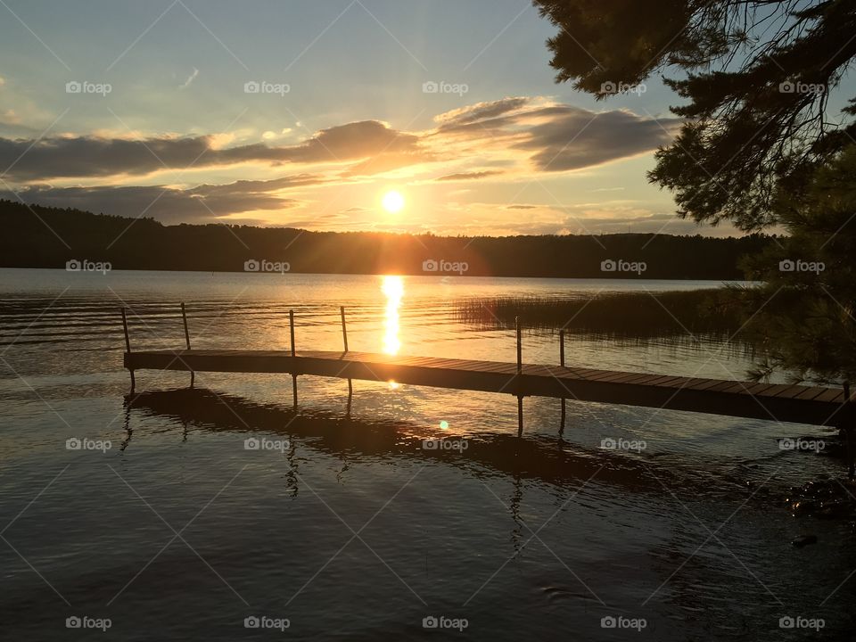 Dock sunset