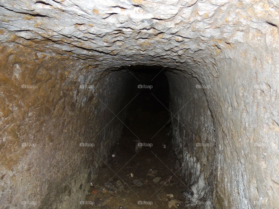 War tunnel. War tunnel in Okinawa Japan 