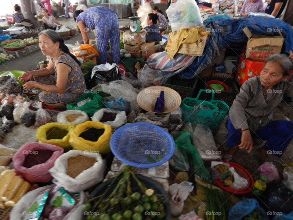 The marketplace in hue 