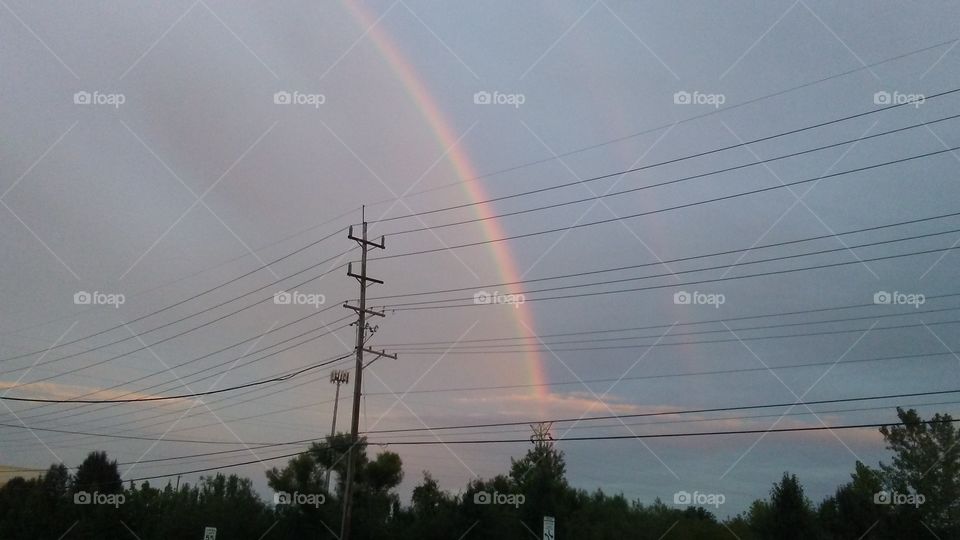 Sky, No Person, Landscape, Weather, Rainbow