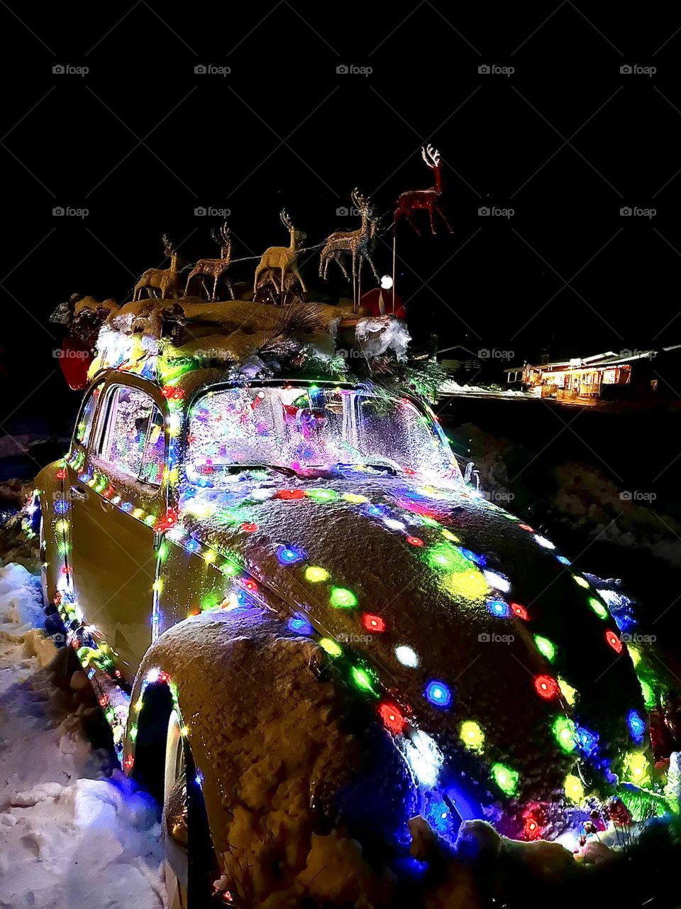 Volkswagen Christmas Night Lights