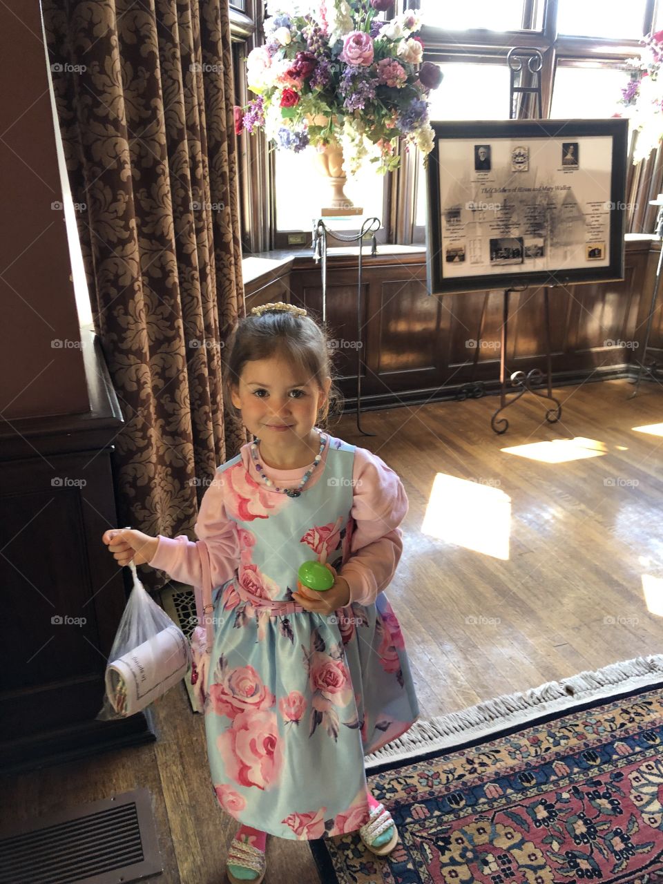 “Look Grandma! I found an Easter Egg the Easter Bunny hid for me!”