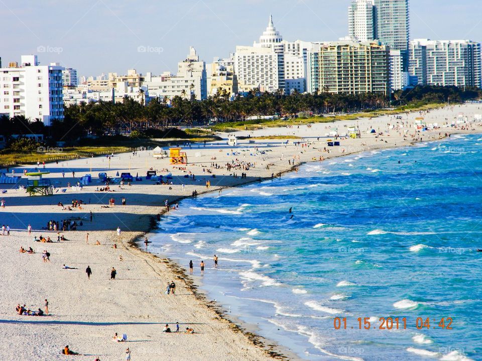 Miami in January. Coastal Miami