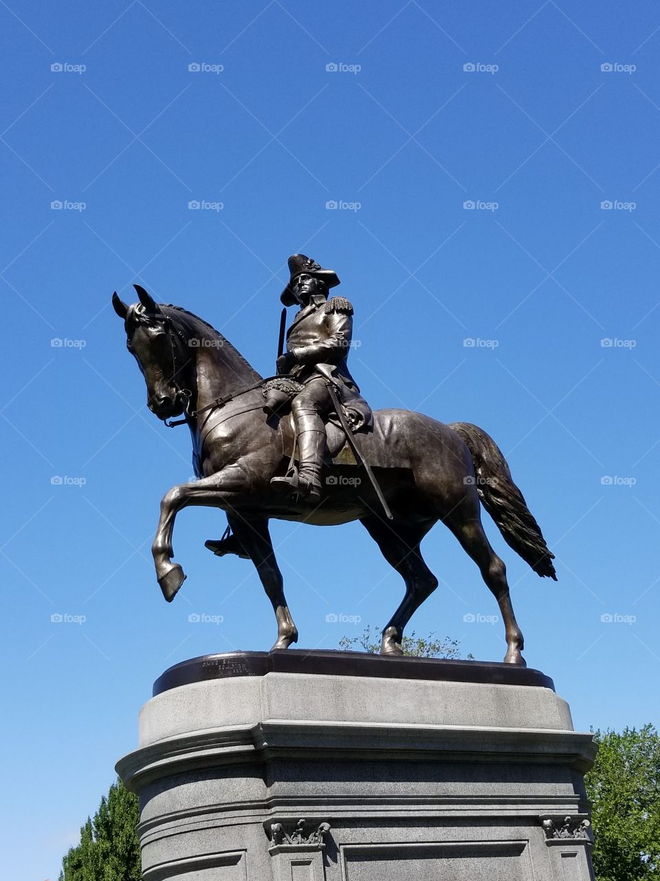 Boston Common Park George Washington Statue