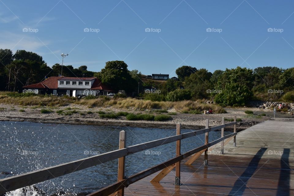 Beautiful view at beach house 