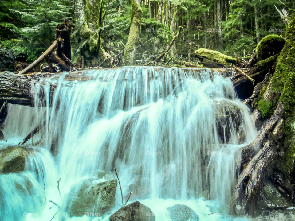 Waterfall slowed down 