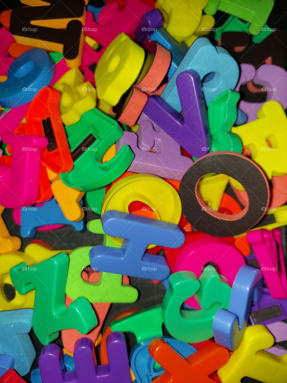 colorful Letters and Numbers
