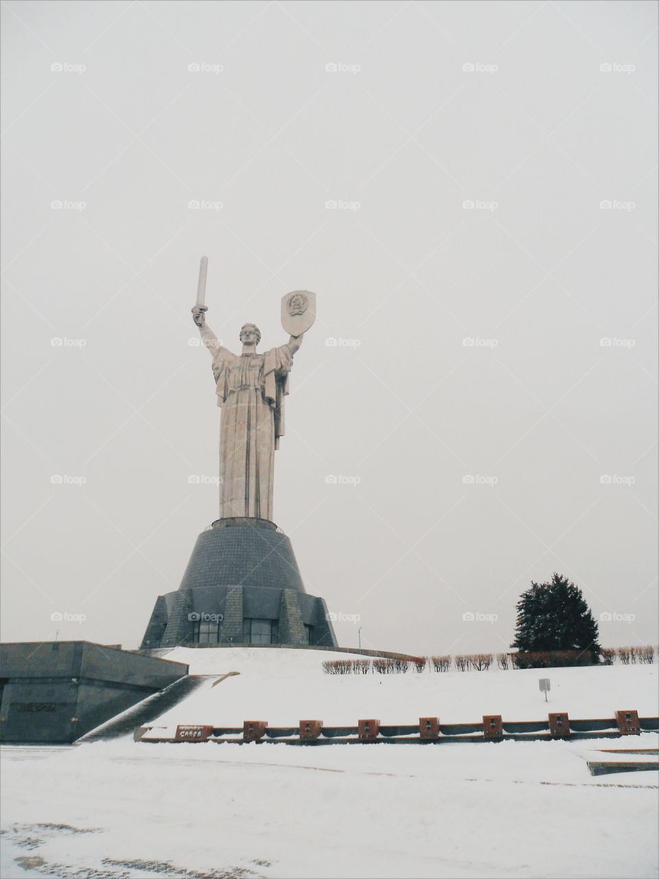 Memorial Motherland in Kiev, winter 2017