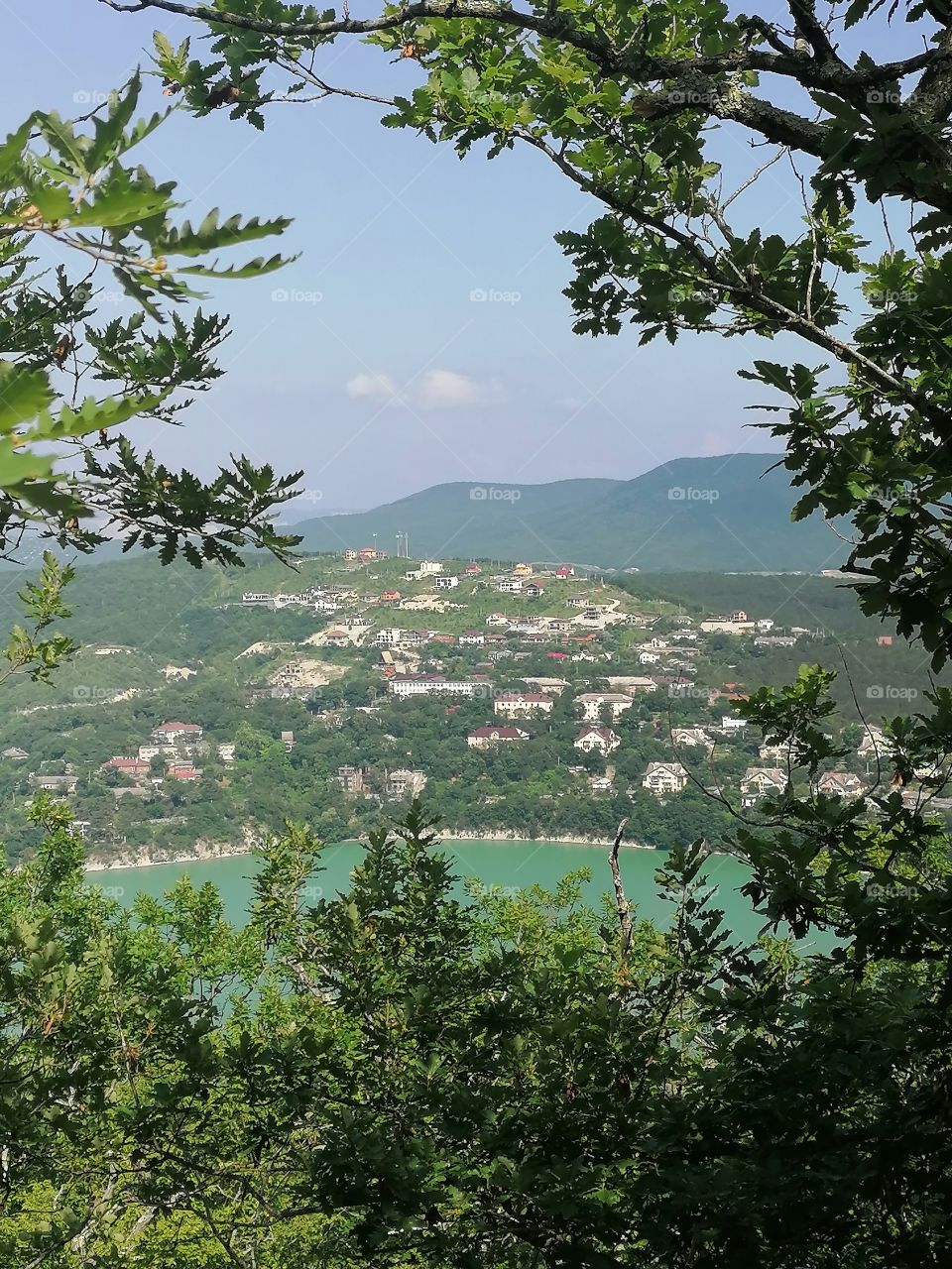 The village of Abrau Dyurso is located in the Krasnodar Territory of Russia, not far from the city of Novorossiysk, where we live. The photo was taken while hiking around this beautiful lake.