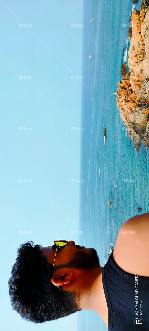 Goa baga Beach enjoying with friends in summer vacation