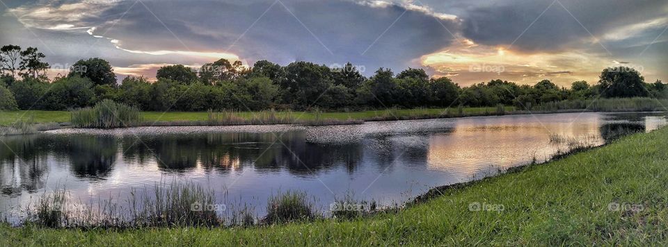 Water, Landscape, No Person, Lake, Reflection