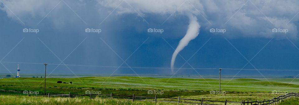 Summer tornado in Wyoming