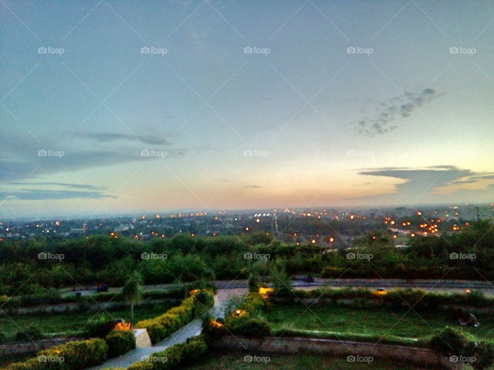 Islamabad view from National Monument.