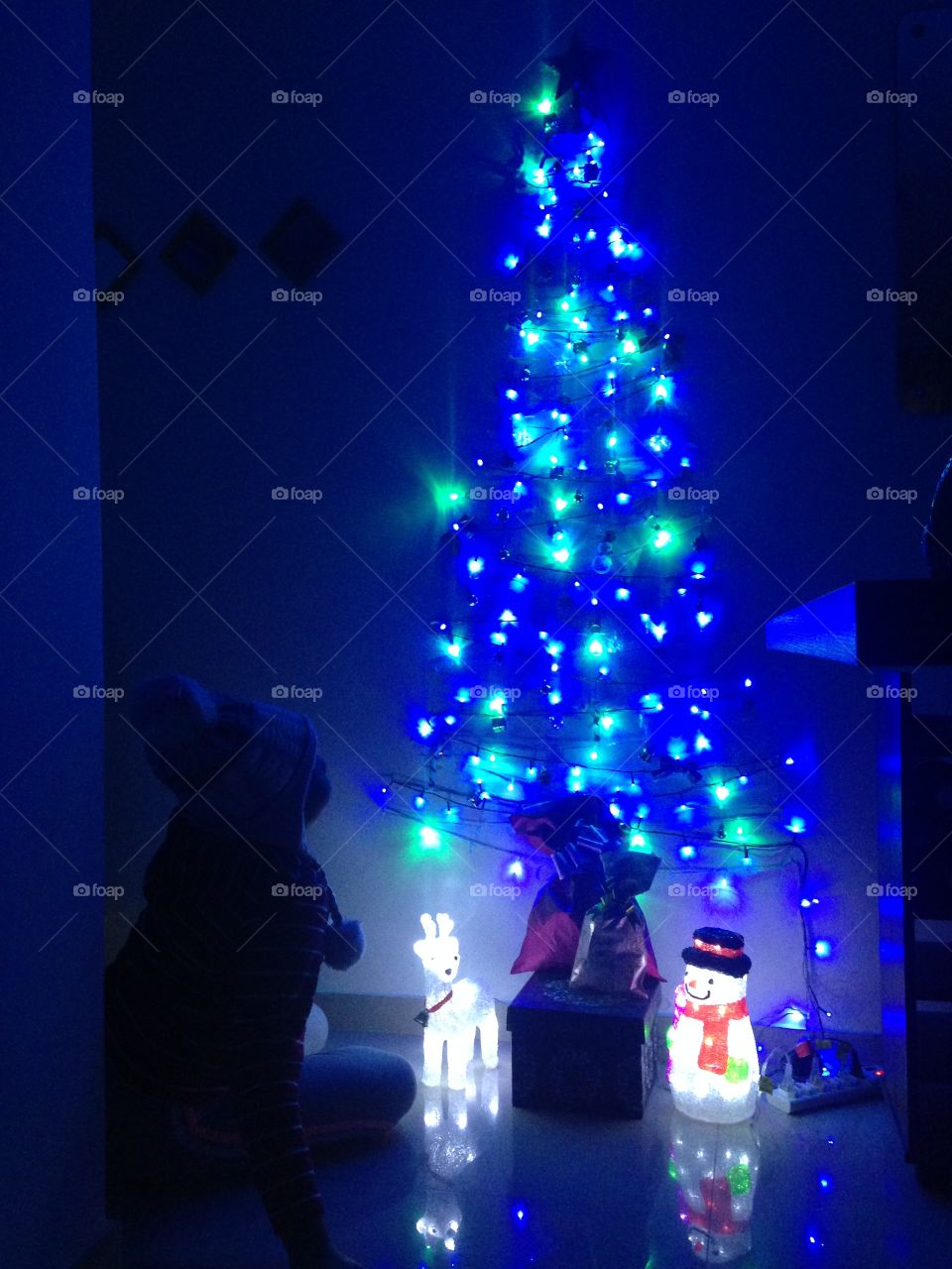 Christmas - lights - Christmas tree