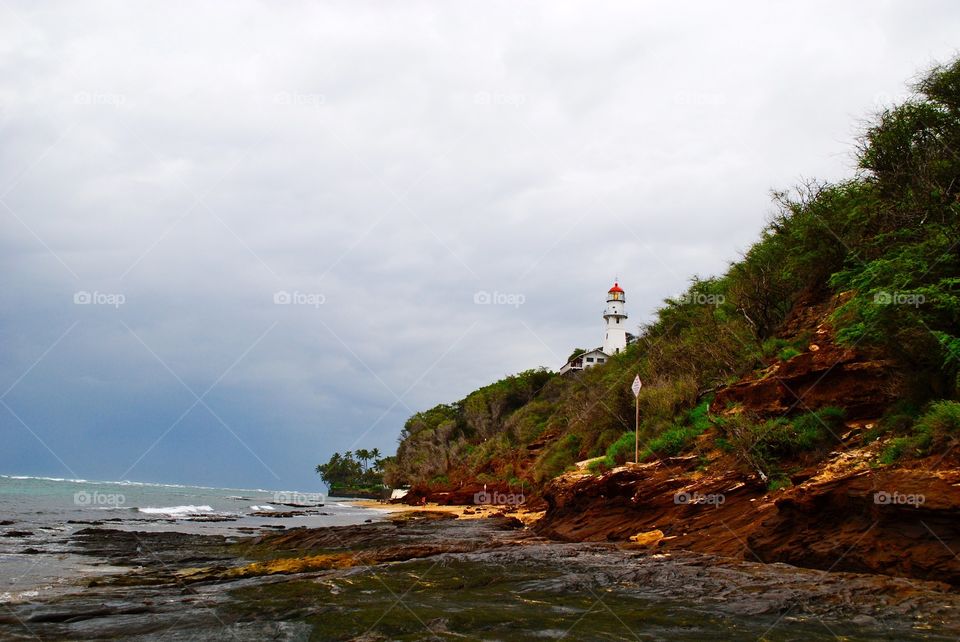 Lighthouse on Oahu 
