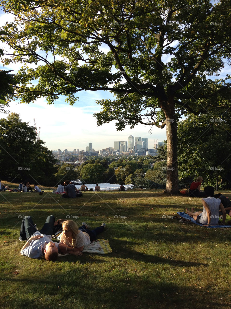 trees skyline relaxing greenwich park by baxtersoup