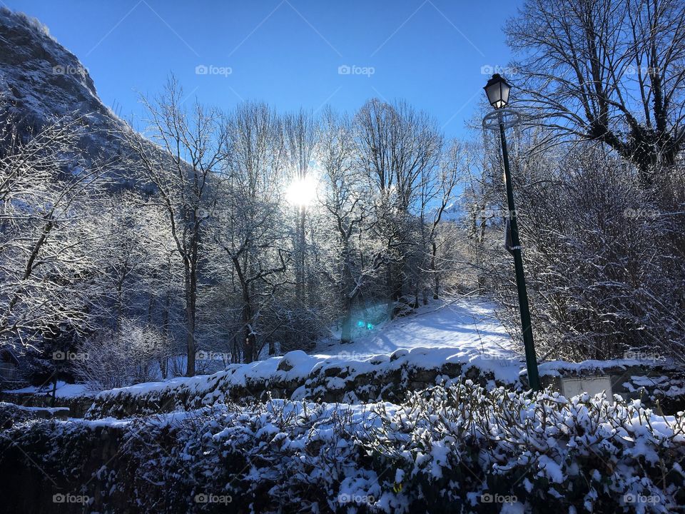 Snow coming over the Mountain 