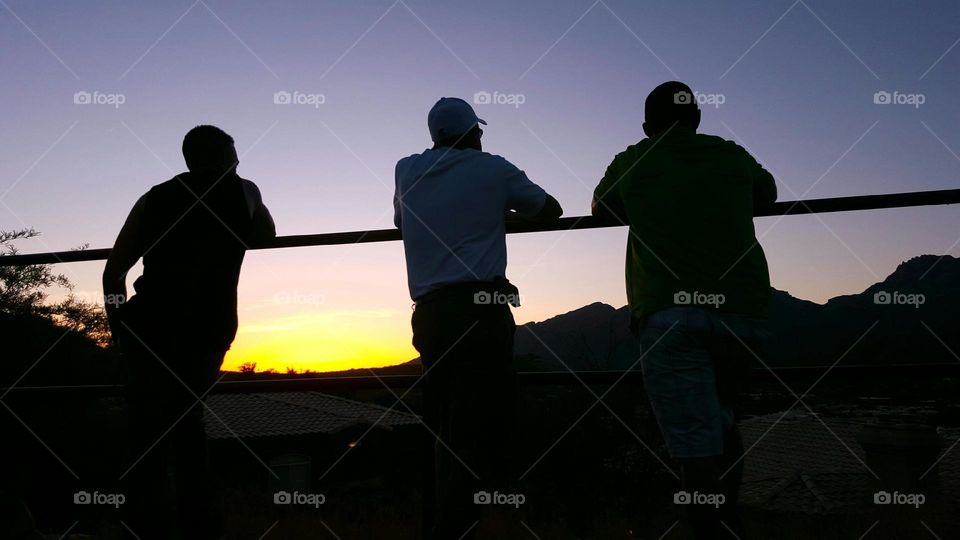 Sunset. Tucson family sunset 