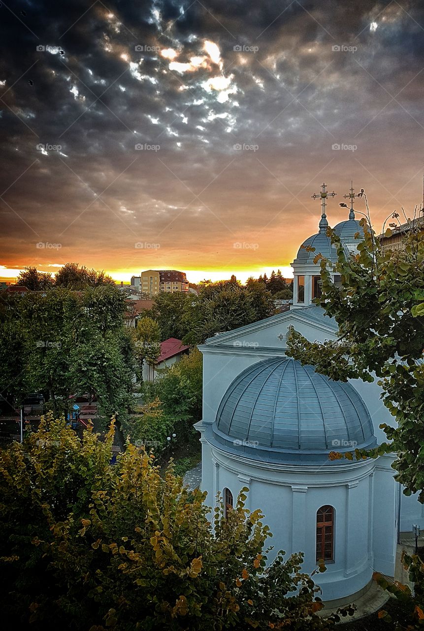 Evening view in Bucharest.