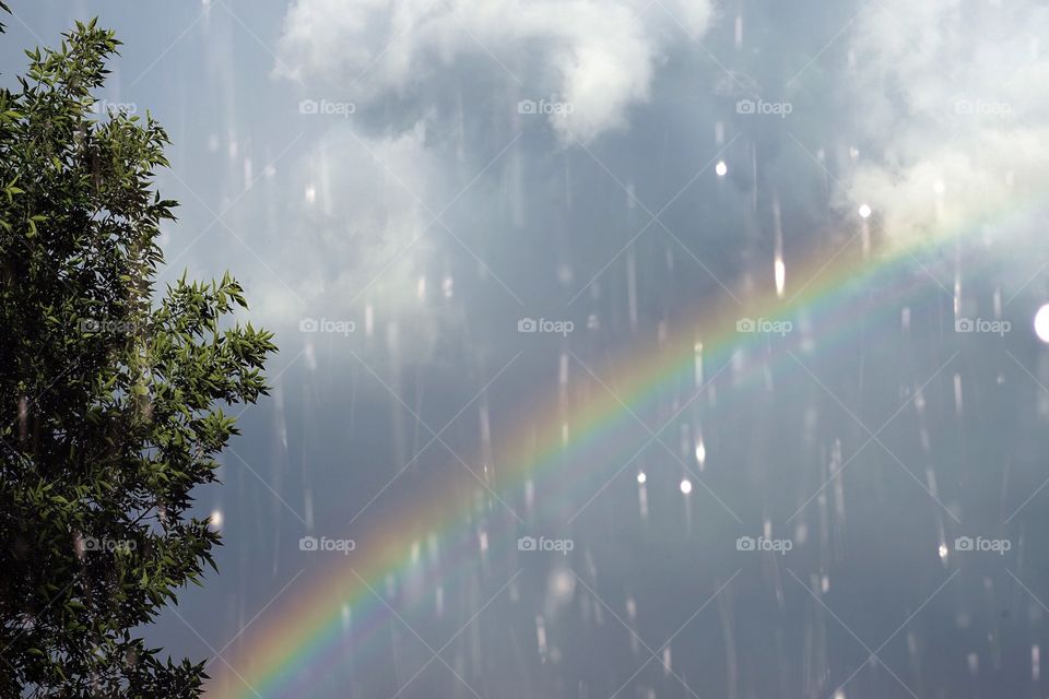 Rainbow after storm