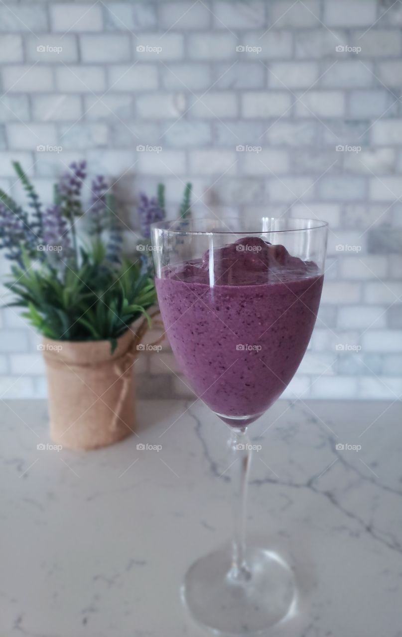 Blueberry smoothie