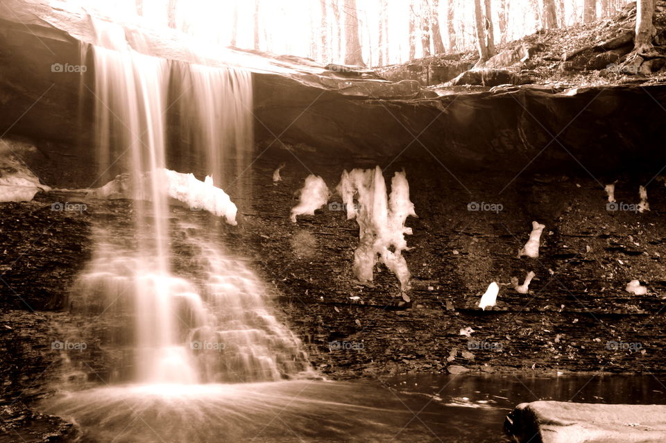 Old school waterfall 