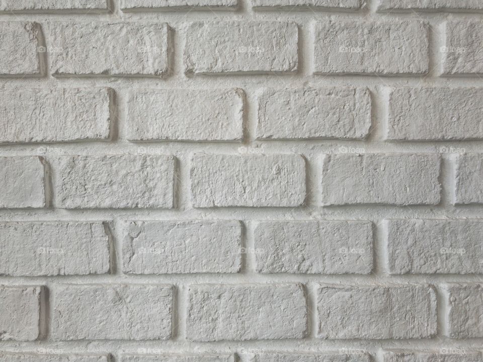 Texture of old vintage white brick wall Blackground