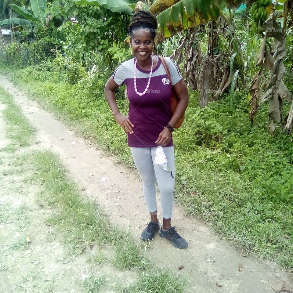 my mom loves to look beautiful every day of her life and she likes to spend time with nature.