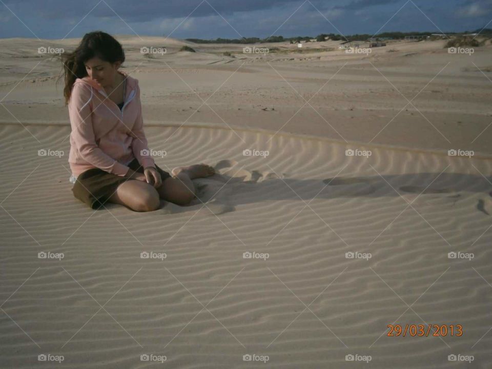 lady on sand no.2
