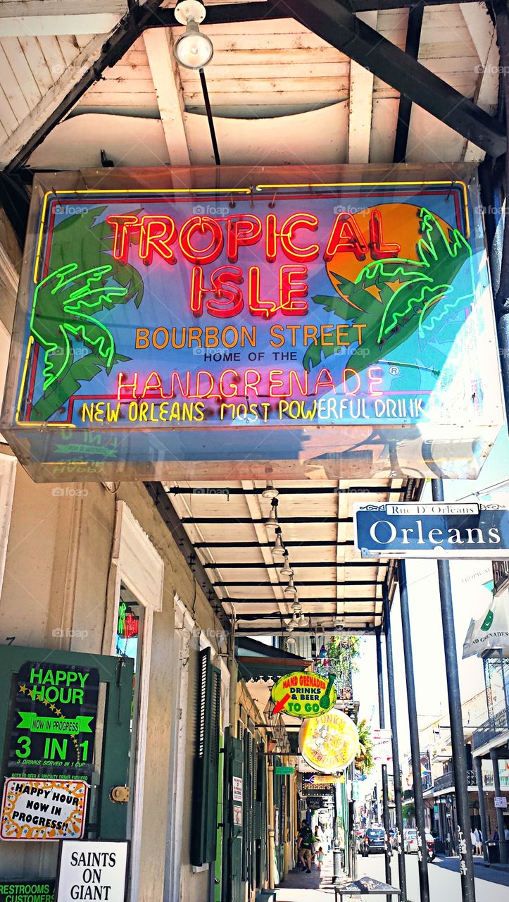 Tropical Isle on Bourbon Street in New Orleans