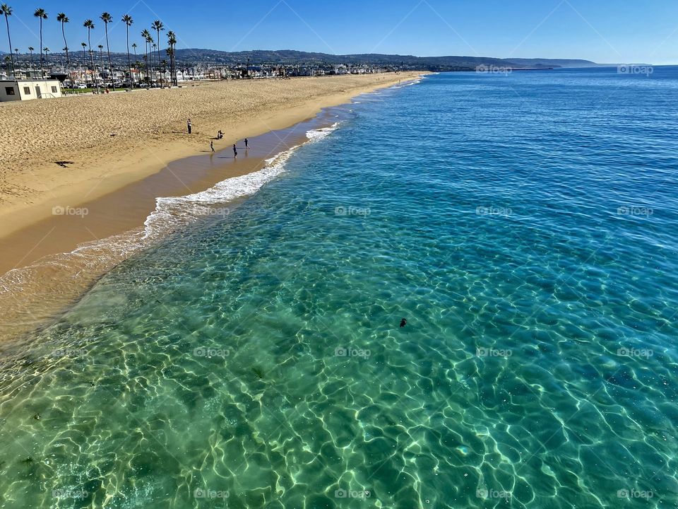 View of Balboa Beach from the Balboa Pier
