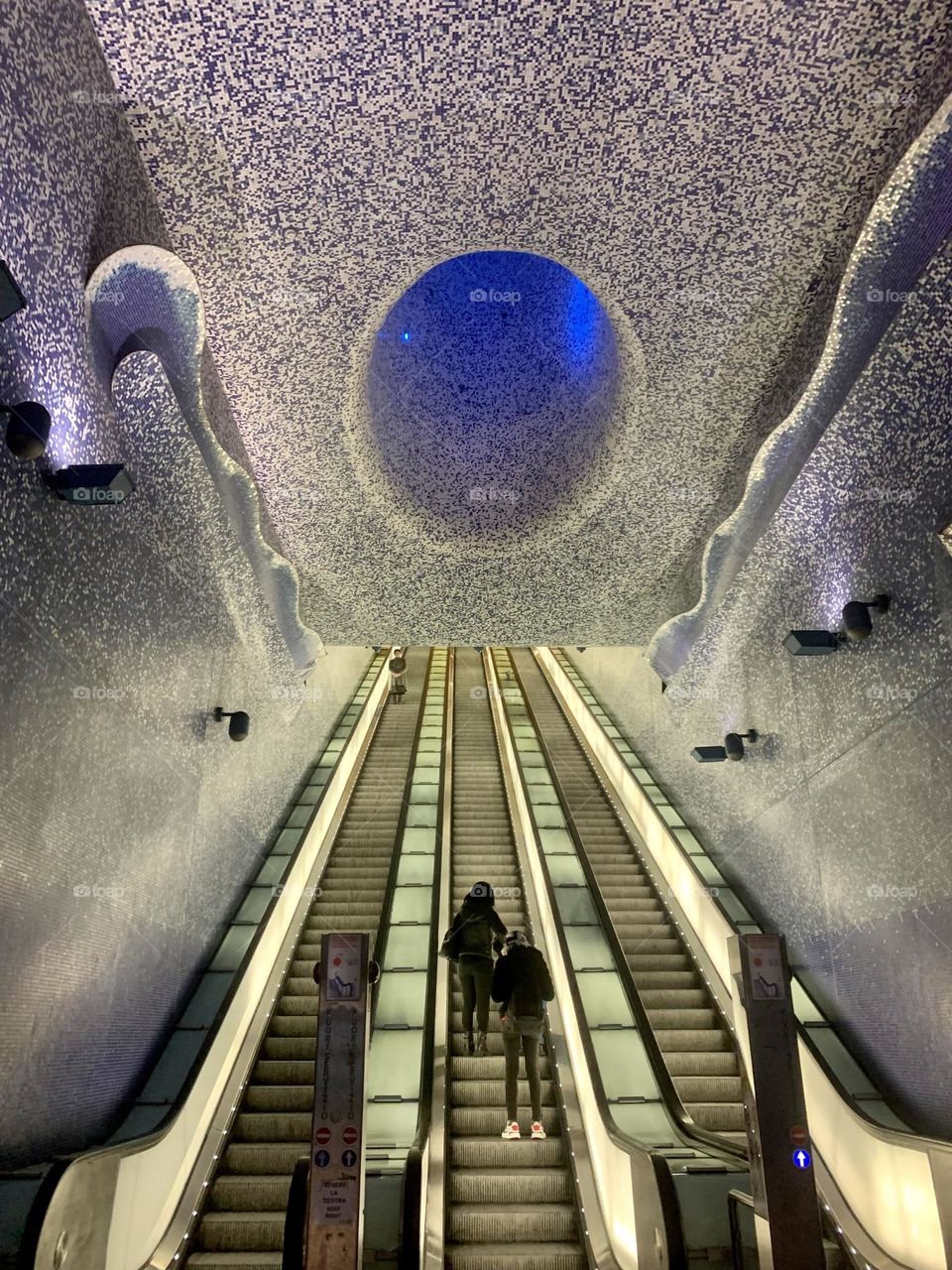Napoli Toledo Metro escalator 
