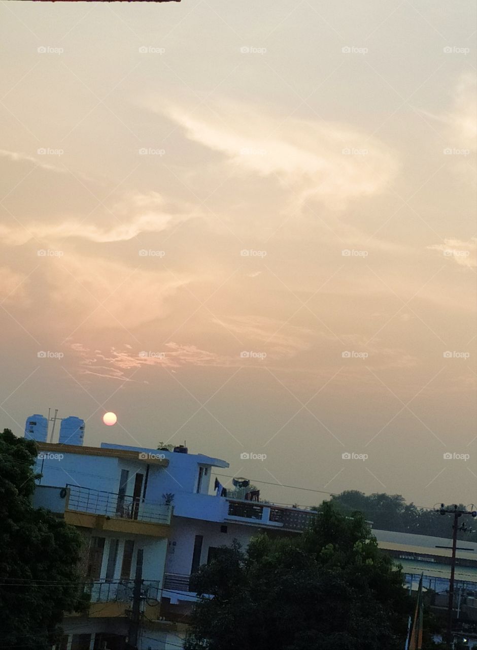 Splendour of the setting sun