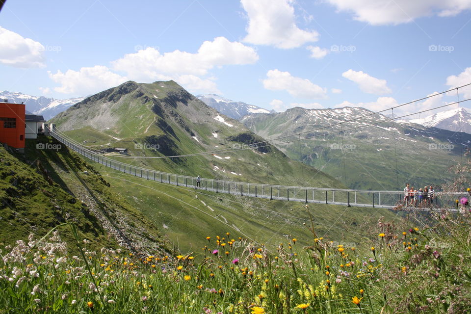 Bridge over cliff