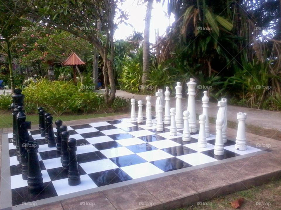 giant chess at malang city centre